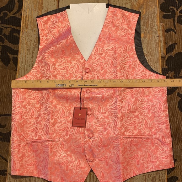 Gioberti Men’s Four Piece Formal Paisley Vest Set NWT - Picture 6 of 8